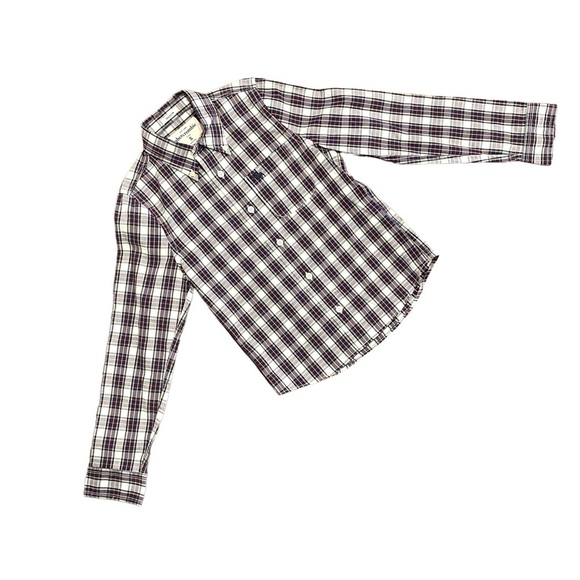Abercrombie Kids Shirt Boy's Plaid Muscle Long Sleeve Button Cotton Small‎ - Picture 5 of 13